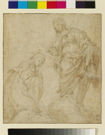 Die Muttergottes segnet die hl. Katharina von Siena