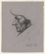 Porträtstudie, Erasmus von Rotterdam (nach Holbein d.J.)