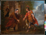 Supraporte: Telemach findet seinen Vater Odysseus