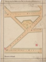 Kassel, Auszug aus der Gemarkungskarte von Wehlheiden (mit Eintragung des Bauplatzes der Adventskirche), Lageplan