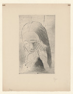 Weinende Frau, aus dem Mappenwerk "Die Schaffenden", 4. Jahrgang, 2. Mappe