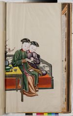 Zwei Damen bei der Lektüre, 1 von 3, in: Sammelband "Ecole Chinois I", fol. 16