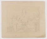 Spangenberg, Burg, Skizze, perspektivische Ansicht