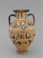 Tyrrhenische Amphora mit Amazonomachie
