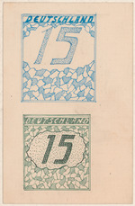Entwürfe für Briefmarken (2 Entwürfe)