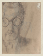 Reiter im Galopp; verso: Poträt Mann mit Brille