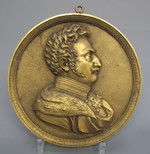 Großes Medaillon mit Porträt Kurfürst Wilhelms II. von Hessen