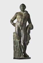 Merkur stehend an Stamm gestützt ("Hermes/Antinous vom Belvedere")