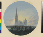 Sonnenaufgang mit Kathedrale
