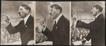 Sequenzen von Adolf Hitler in einer Rede