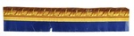 Bordüre mit goldfarbenem Akanthusfries auf blauem Grund