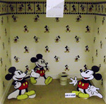 Modell Mickey-Mouse-Zimmer mit Beleuchtung