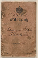 Militärpass des Kanoniers Wilhelm Ullmann