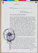 Brief zum Aschrottbrunnen, Blatt 1