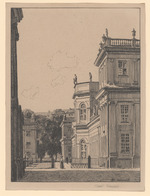 Kassel, Blick auf Teile der Orangerie, Vorlage für eine Postkarte