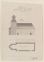 Guxhagen-Breitenau, Nikolaikirche, Bauaufnahme und Entwurf zum Umbau, Grund- und Aufriß