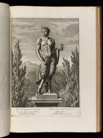 Statue eines Satyrs mit Weintrauben