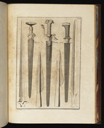 Fünf Kurzschwerter und zwei Speerspitzen