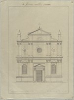 Venedig, S. Geminiano nach L. Cicognara, Fassadenaufriß