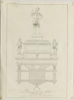 Venedig, S. Maria Gloriosa dei Frari, Denkmal des Melchior Trevisan nach L. Cicognara, Aufriß