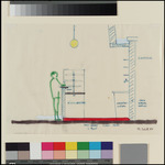 EIS, Zeichnung zur documenta-Arbeit 1987, Schnitt