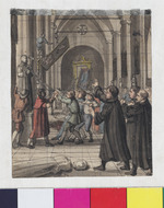 Szene aus dem Leben Luthers: Luther gebietet den Bilderstürmern Einhalt