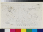 Konstruktionszeichnung zu einem griechischen Schiff