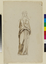 Stehende weibliche Figur in griechischem Gewand