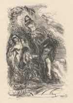 Die badenden Prinzessinnen im Federkleid, Blatt aus dem Mappenwerk "Die Inseln Wak Wak"
