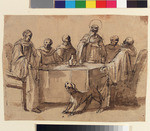 Segensgebet des hl. Benedikt über dem vergifteten Weinkelch im Konvent von Vicovaro