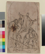 Entwurf zu einem Altarbild mit den Heiligen Luigi Gonzaga, Franz Xaver und Antonius Abbas für S. Angelo in Venedig
