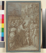 Christus heilt den Blinden, Entwurf für ein Gemälde im Dom von Orvieto