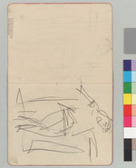 Tänzerin. 5. Blatt einer Lage von Skizzenbuchblättern. Rückseitig: Zwei Figuren