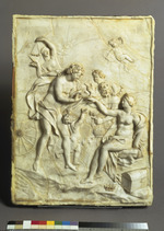 Die Hochzeit von Bacchus und Ariadne, Modelli für die Reliefs im Marmorbad
