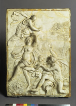 Alpheus sieht Arethusa entschwinden, Modelli für die Reliefs im Marmorbad