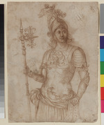 Horatius Cocles, Nachzeichnung nach einem Fresko im Audienzsaal des Collegio del Cambio in Perugia