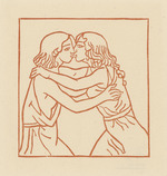 Daphnis et Chloé se retrouvent après la captivité de Chloé, Blatt der Folge "Daphnis und Chloé"