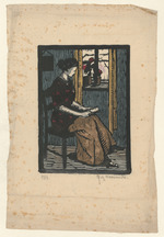 Lesende Frau am Fenster