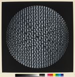 Kreis, in Streifen geteilt, auf schwarz (aus: portfolio 9 x 5 konkret)