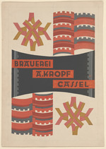 Entwurf Brauerei A. Kropf Cassel