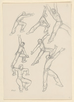 Tänzer in sieben Positionen