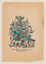 Glückwunschkarte, Weihnachtsbaum