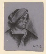 Porträtstudie, männlich, Kopie; verso: Porträtskizze (Rubens?)