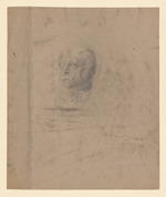 Otto von Bismarck (nach Lenbach); verso: Porträt, männlich, im Profil