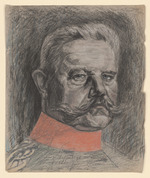 Porträtstudie, Paul von Hindenburg