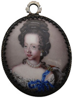 Miniaturporträt Tochter Sophie Hedwig von Dänemark und Norwegen (1677-1735), Tochter von König Christian V.