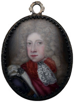Miniaturporträt Sohn Christian von Dänemark und Norwegen (1675-1759), Sohn von König Christian V.