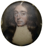 Miniaturporträt Charles II. Stuart, König von England (1630, reg. 1649-1685)