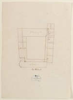 Heydau, Schloß, Grundrißschema des Dachgeschosses und des zweiten Obergeschosses des Westflügels (Nachzeichnung)