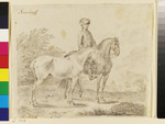 Reiter mit zwei Pferden